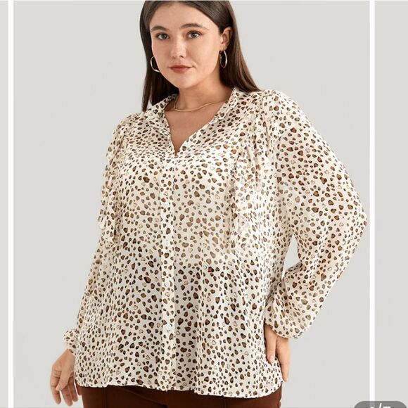 NWT BloomChic animal print shirt 14/XL - Picture 1 of 11